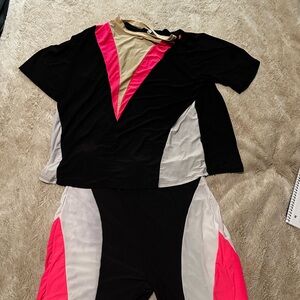 Colorblock Top and Pants Set